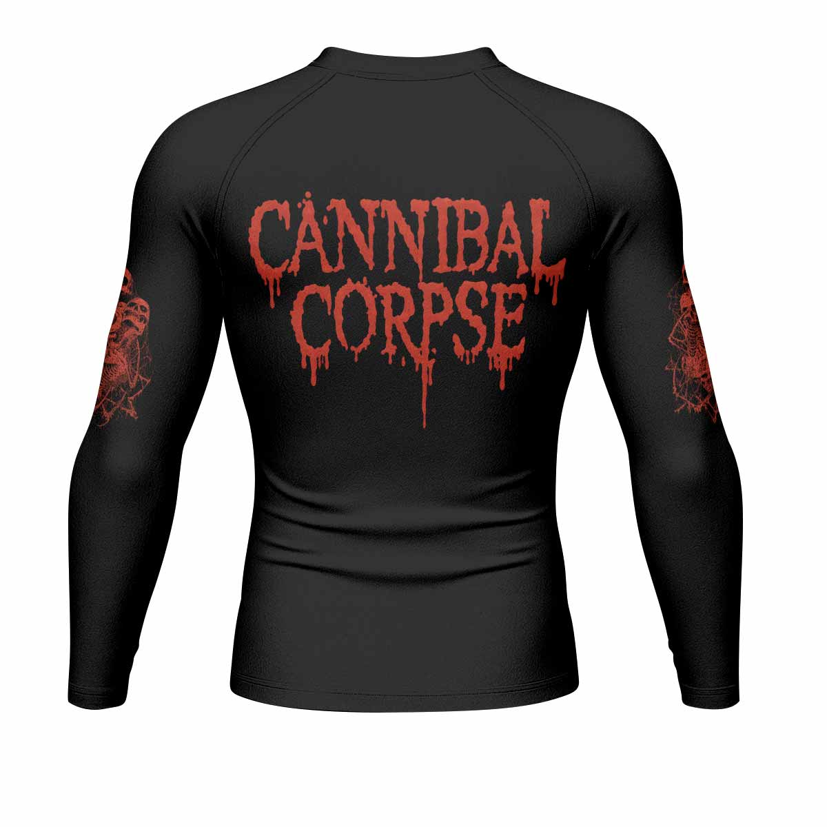 Cannibal Corpse Eaten Back to Life Men's Rash Guard Long Sleeve - back view mockup