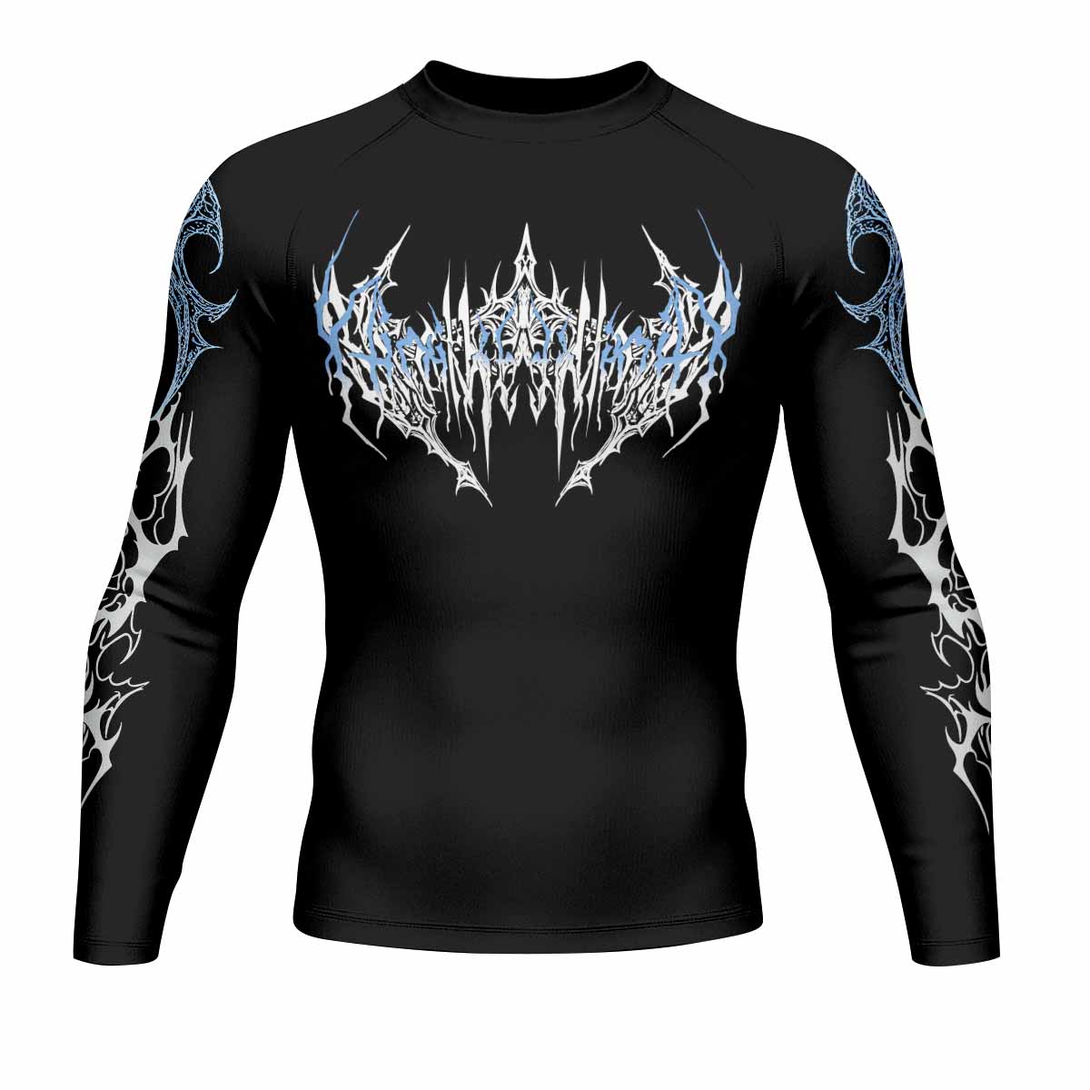 Abyssal Dominion Men's Rash Guard Long Sleeve - front view mockup