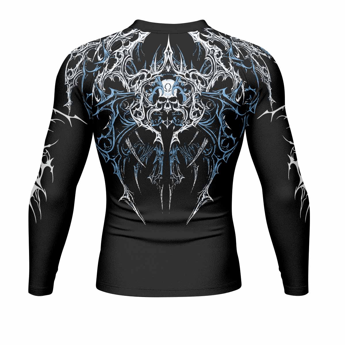 Hellborn Dominion Men's Rash Guard Long Sleeve - back view mockup