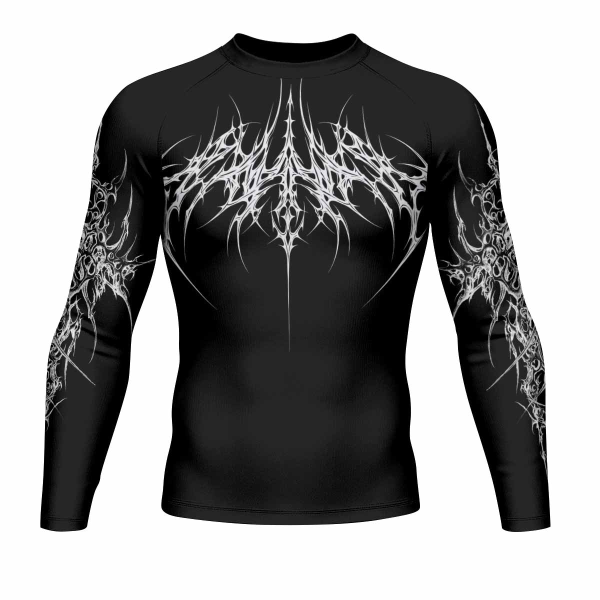 Void Sigil Men's Rash Guard Long Sleeve - front view mockup