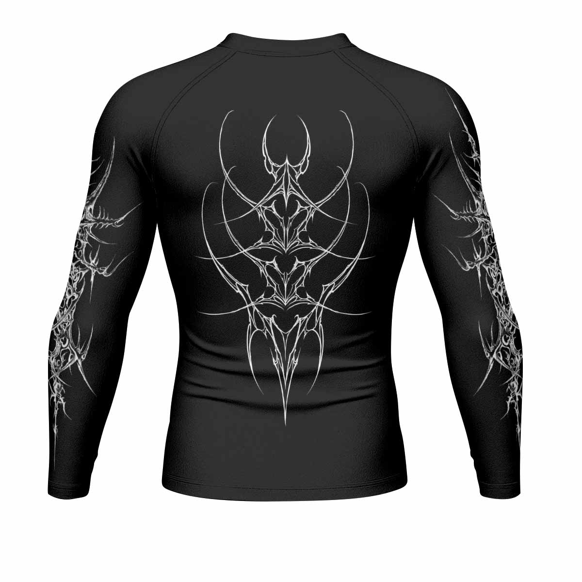 Void Sigil Men's Rash Guard Long Sleeve - back view mockup