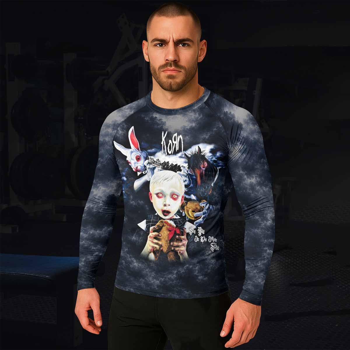 Korn See You On The Other Side Men's Rash Guard Long Sleeve - lifestyle view