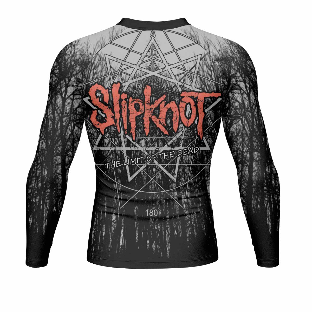 Slipknot The Limits Of The Dead Men's Rash Guard Long Sleeve - back view mockup