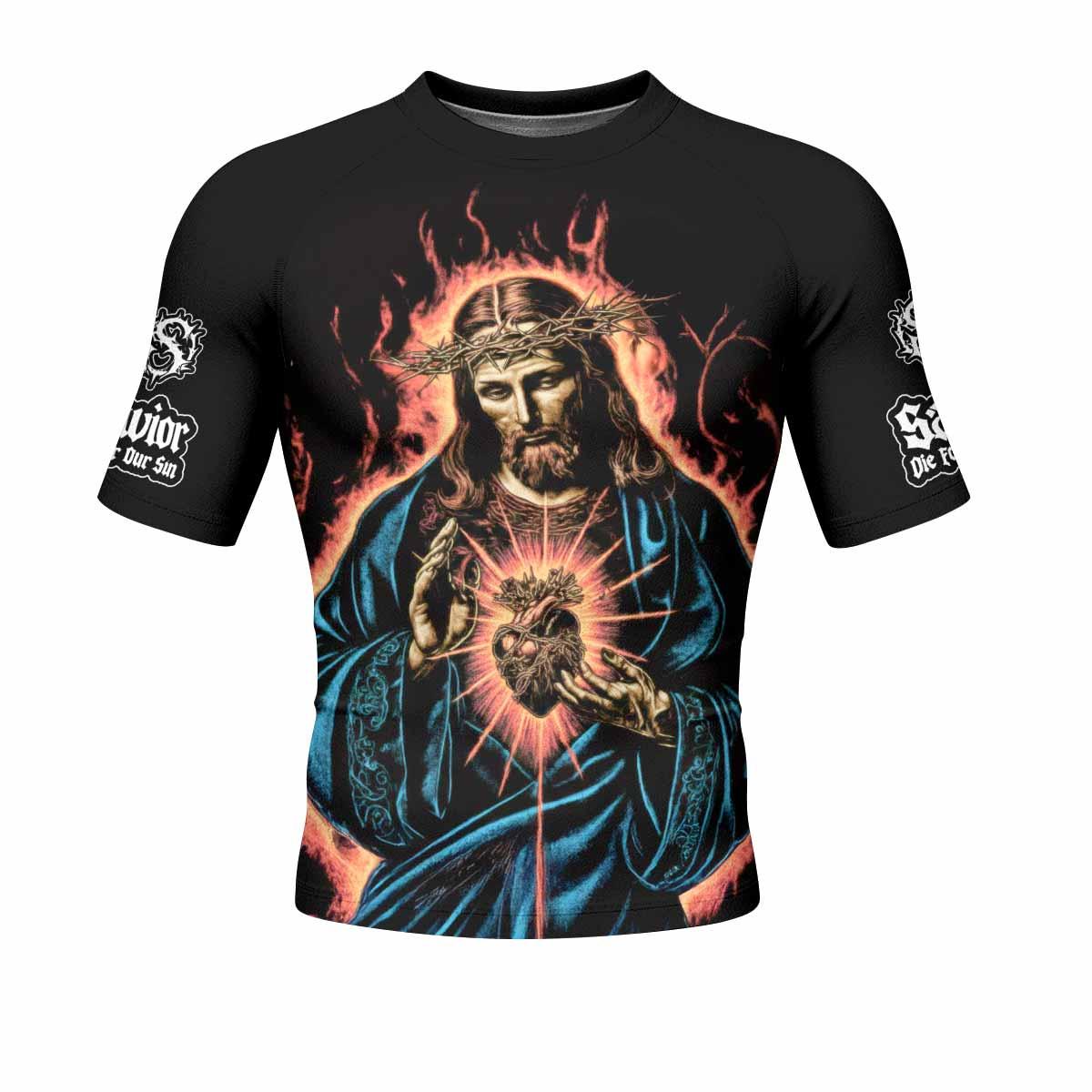 Sacred Heart Rash Guard