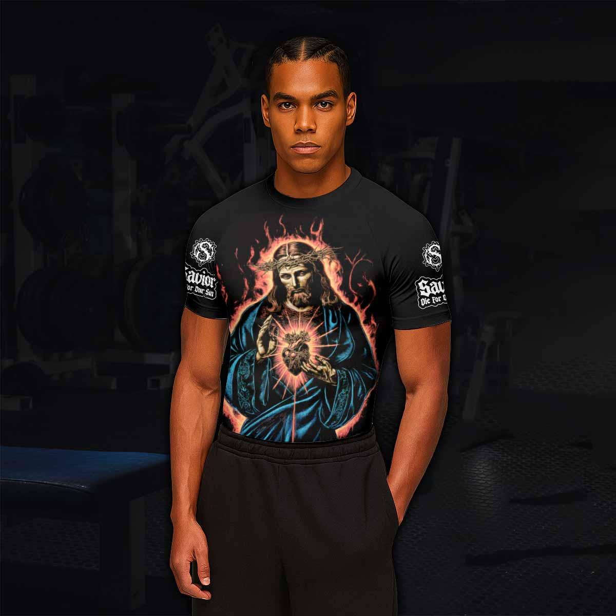 Sacred Heart Rash Guard