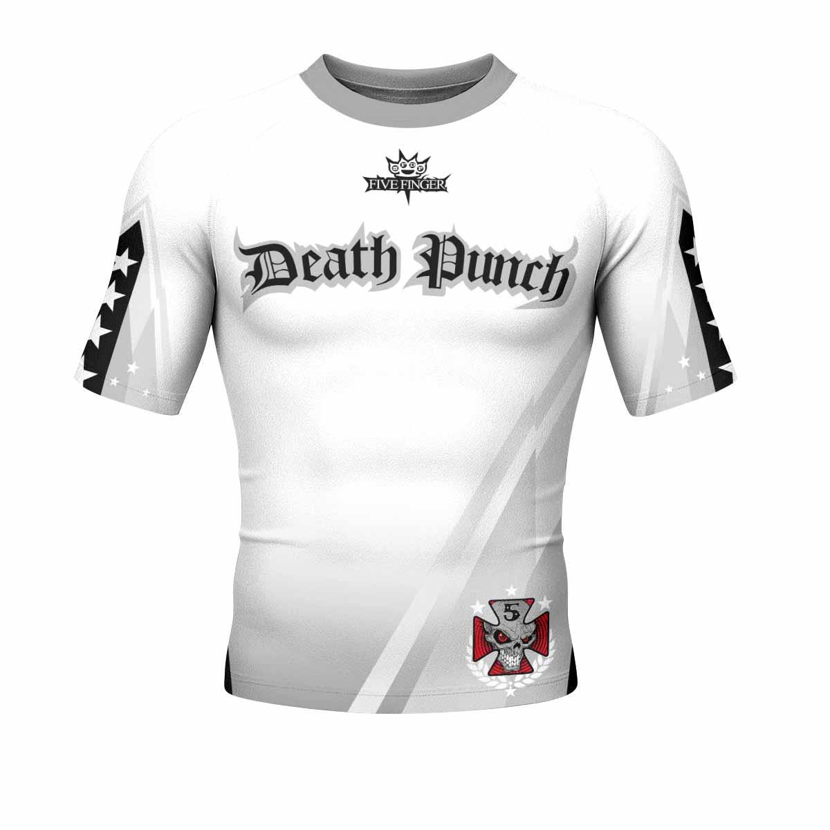 Death Punch Men's Rash Guard Short Sleeve - front view mockup