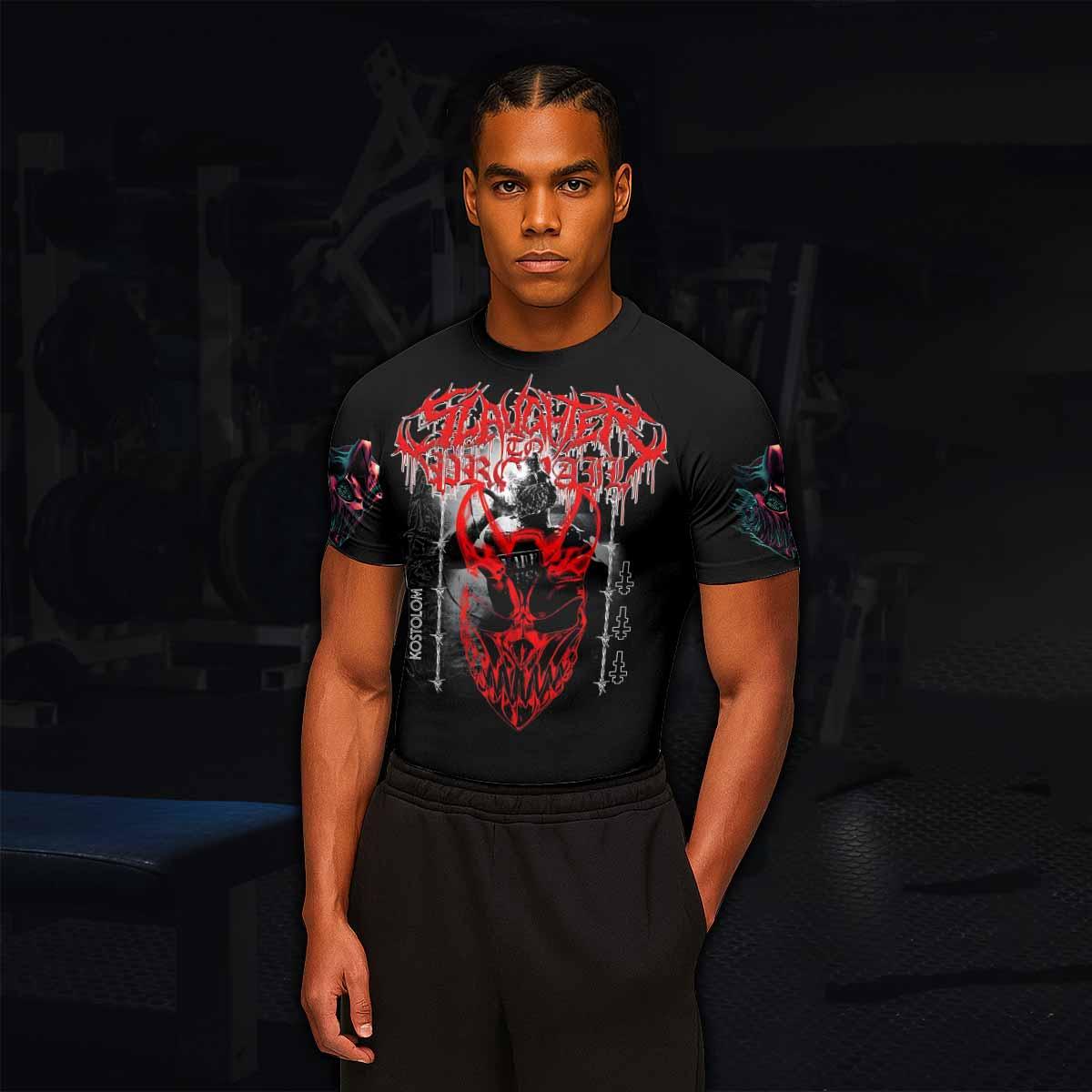 Kostolom Men's Rash Guard Short Sleeve - lifestyle view