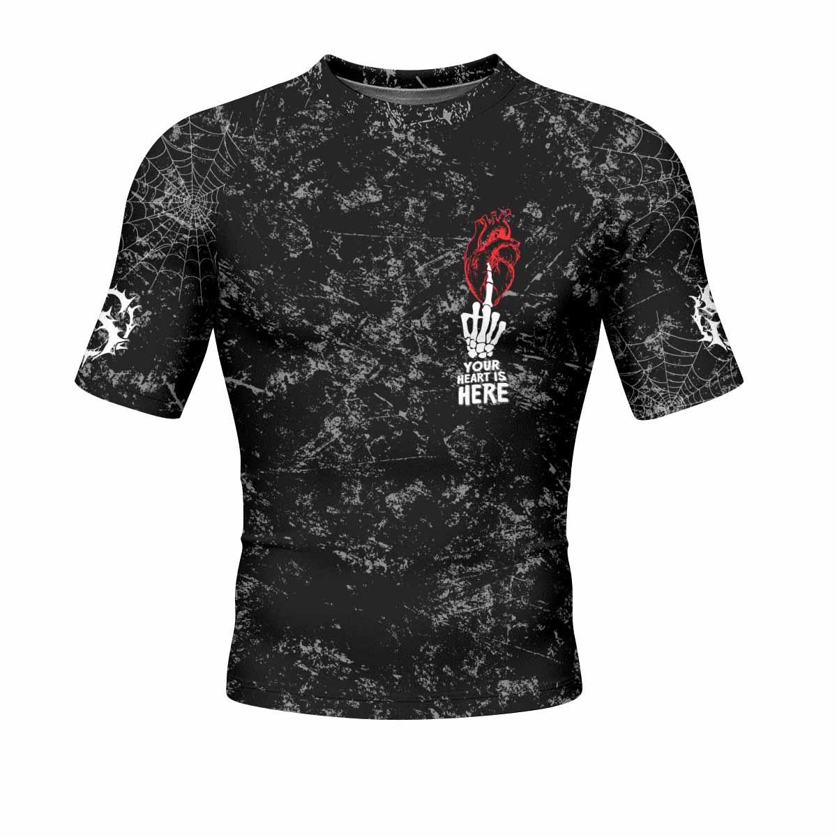 Misfits Die Monster Die Men's Rash Guard Short Sleeve - front view mockup