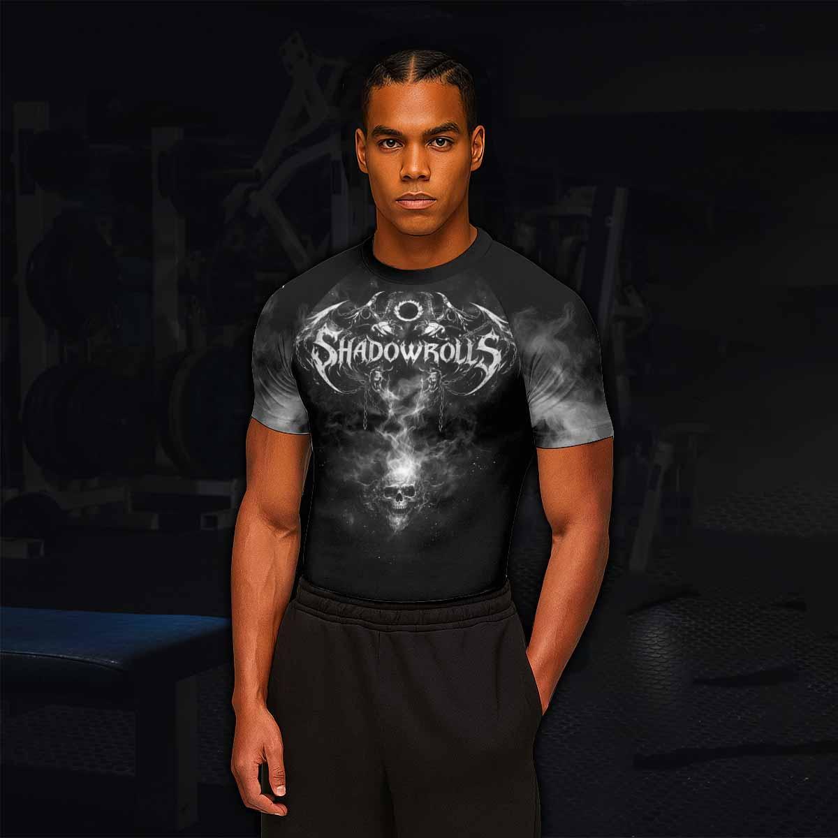 Wraith of the Abyss Men's Rash Guard Short Sleeve - lifestyle view