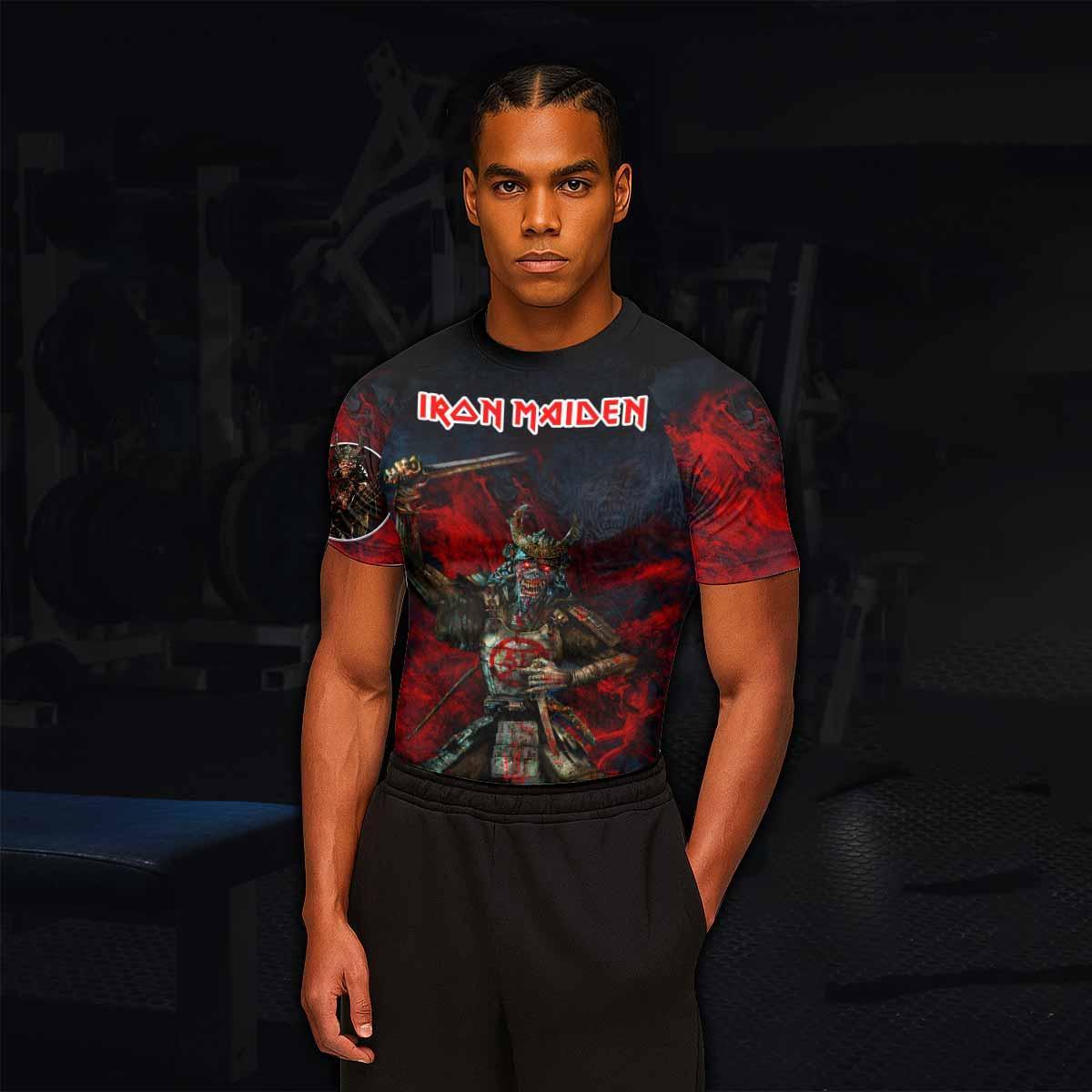 Iron Maiden Senjutsu Men's Rash Guard Short Sleeve - lifestyle view