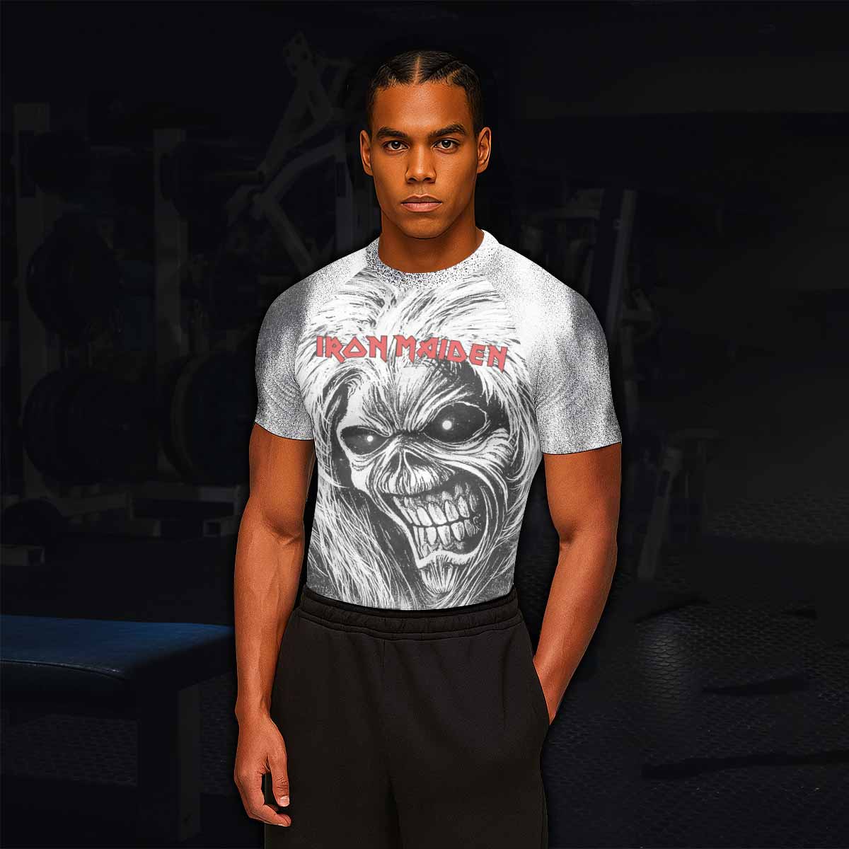 Iron Maiden Killers Men's Rash Guard Short Sleeve - lifestyle view