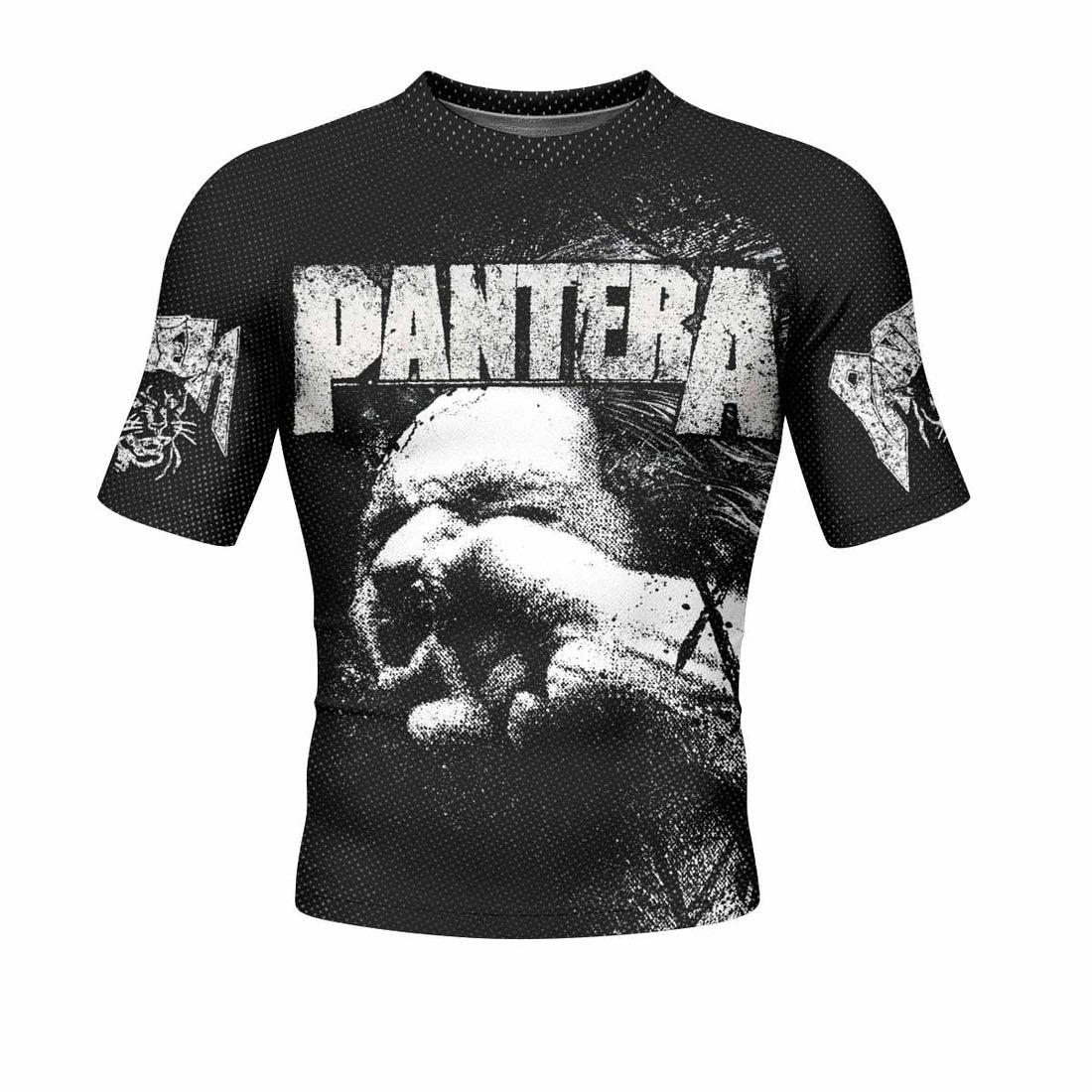 Vulgar Display of Power Pantera Men's Rash Guard Short Sleeve - front and back view