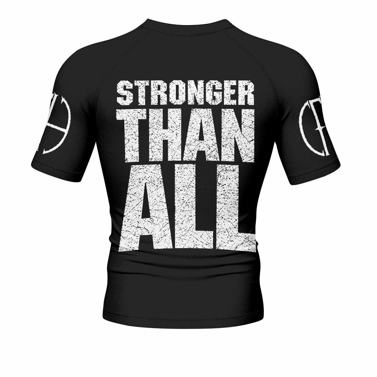 Pantera Stronger Than All Men's Rash Guard Short Sleeve - back view mockup