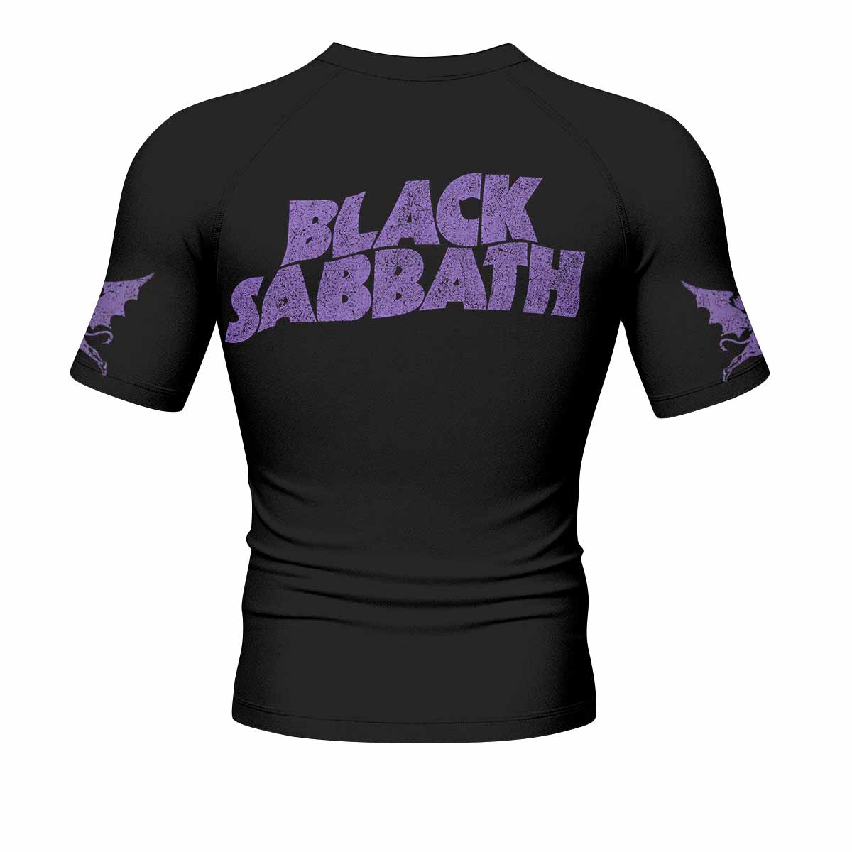 Black Sabbath Lord of This World Men's Rash Guard Short Sleeve - back view mockup
