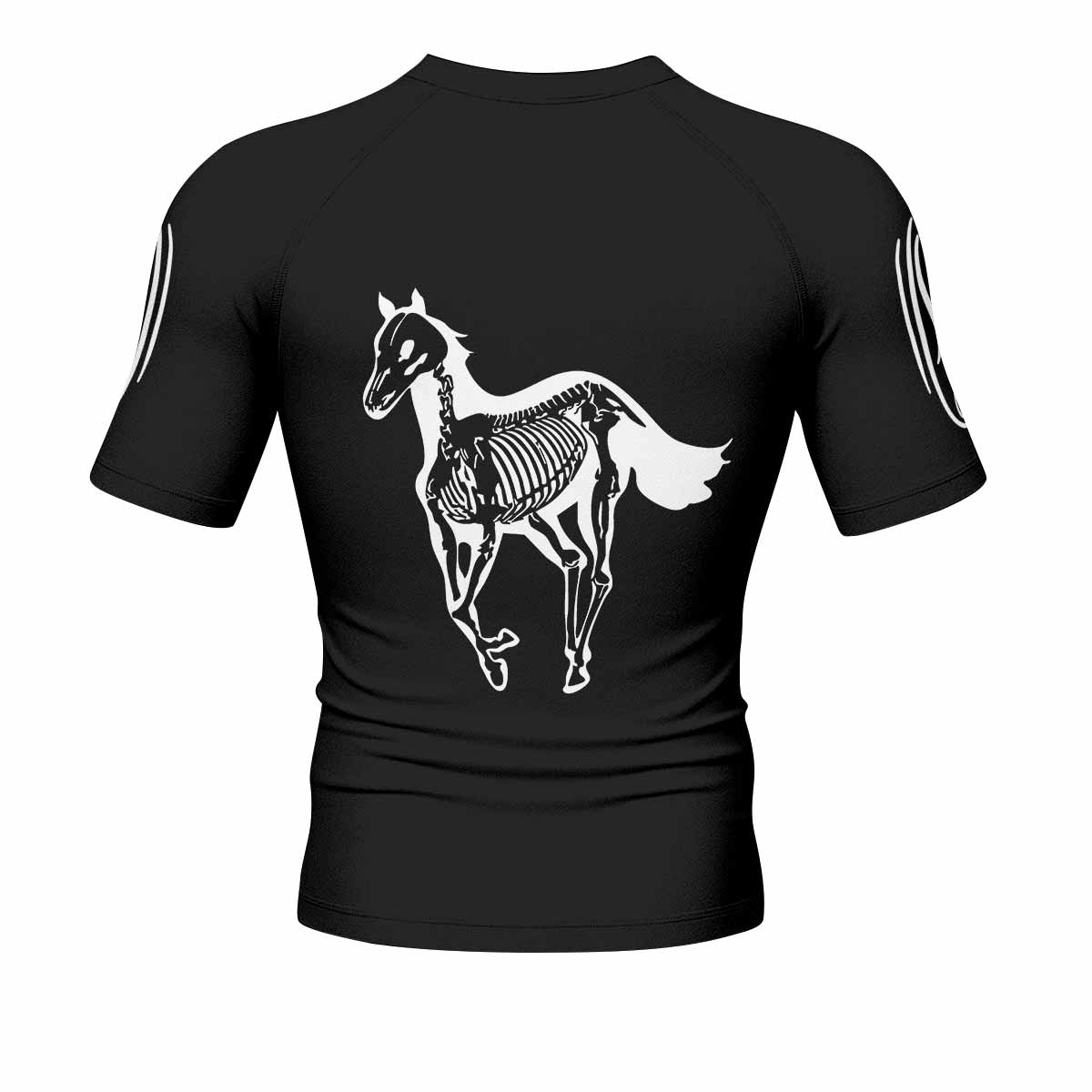 Deftones Sacramento Men's Rash Guard Short Sleeve - back view mockup