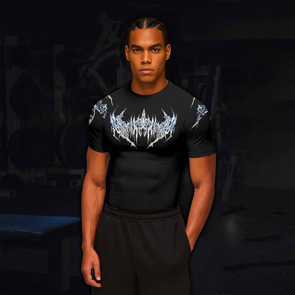 Hellborn Dominion Men's Rash Guard Short Sleeve - lifestyle view