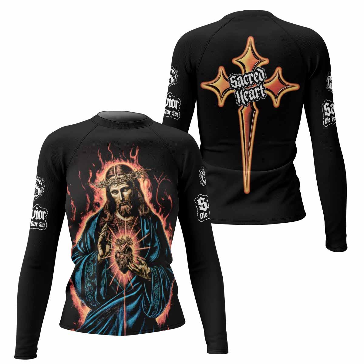 Sacred Heart Rash Guard