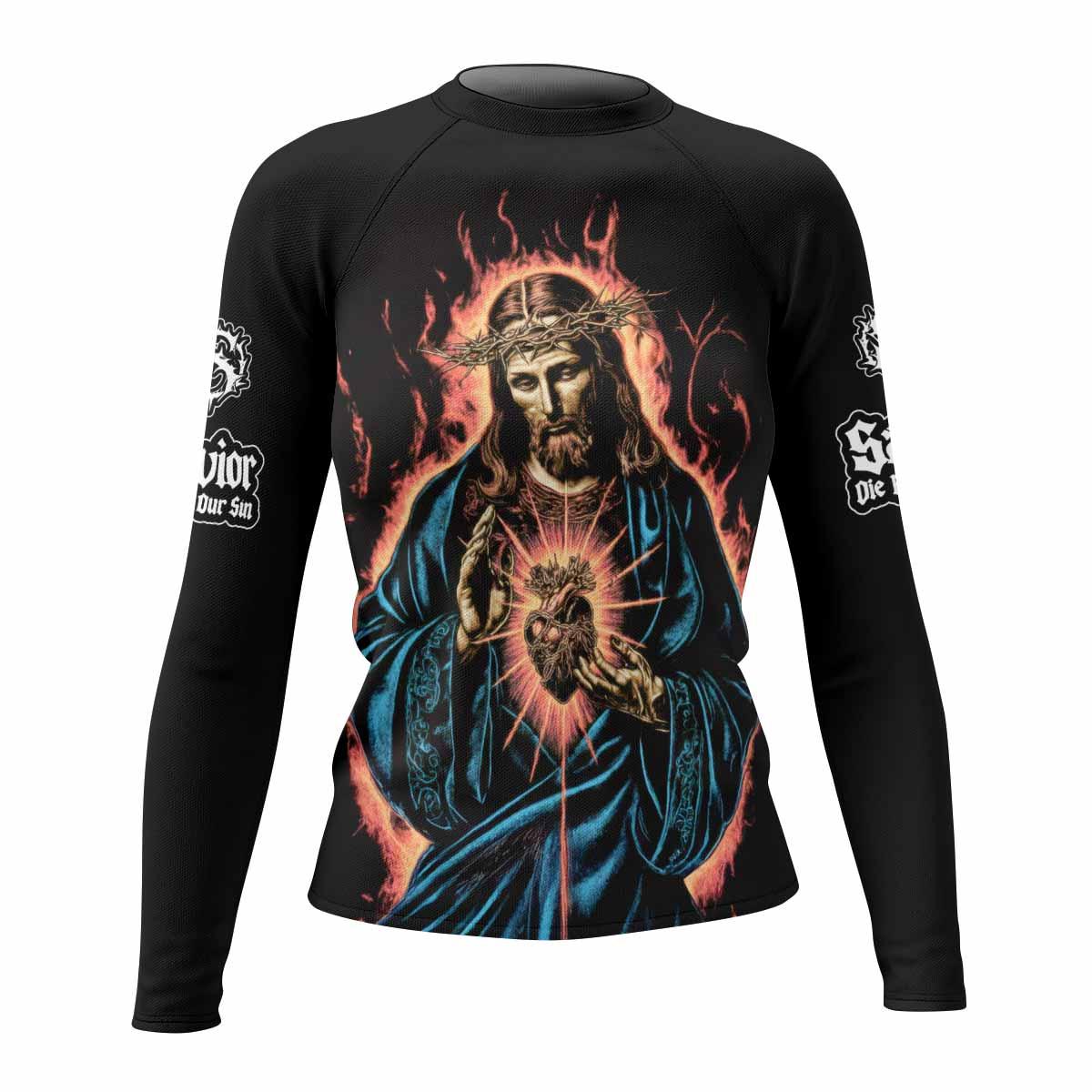 Sacred Heart Rash Guard