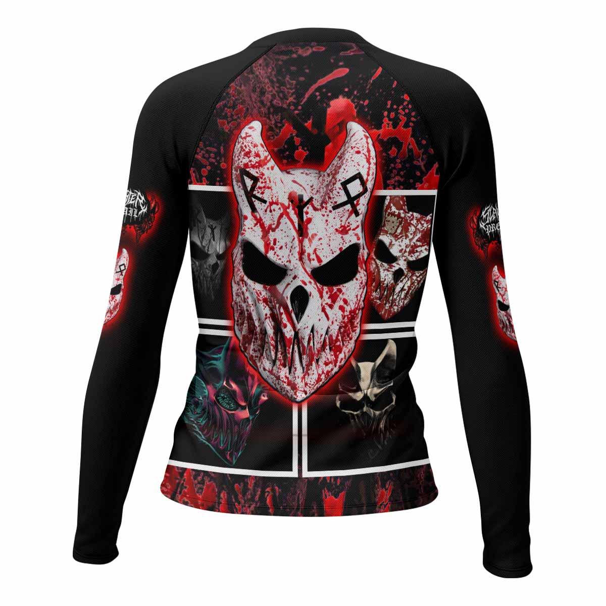 Slaughter to Prevail Women's Rash Guard Long Sleeve - back view mockup