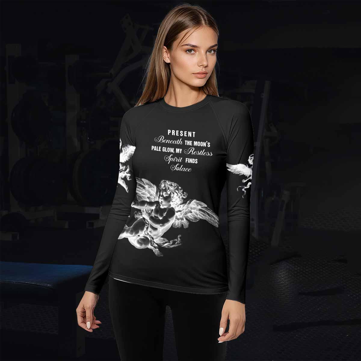 Angels of Solace Women's Rash Guard Long Sleeve - lifestyle view