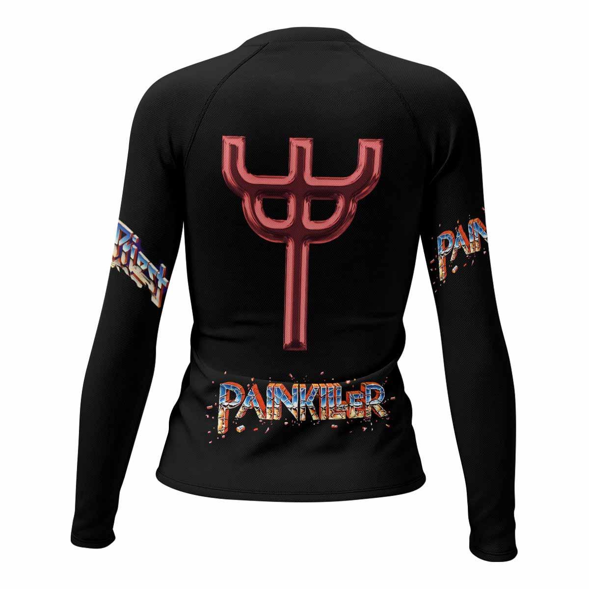 Judas Priest Painkiller Women's Rash Guard Long Sleeve - back view mockup