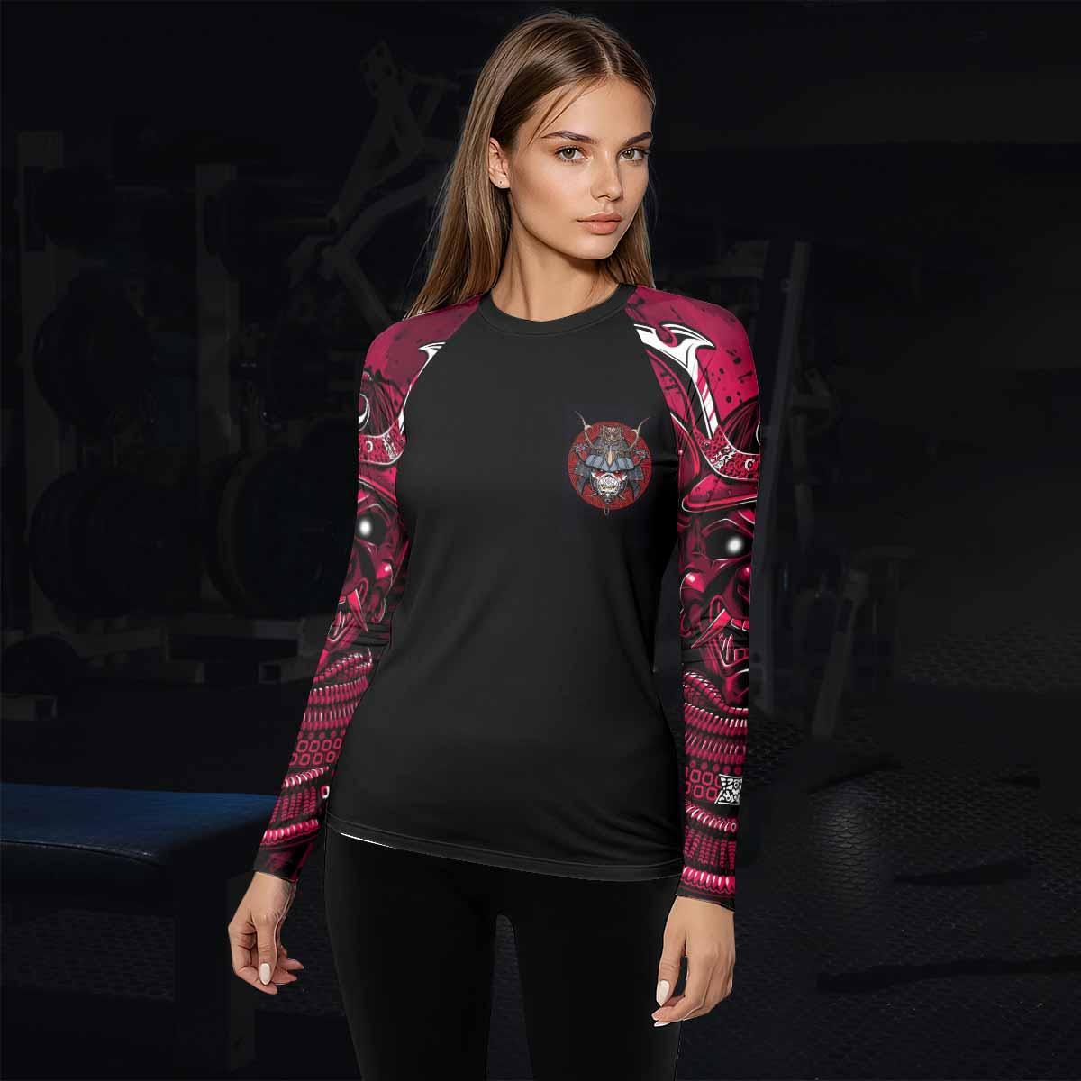 Iron Maiden Samurai Jiu-Jitsu Women's Rash Guard Long Sleeve - lifestyle view