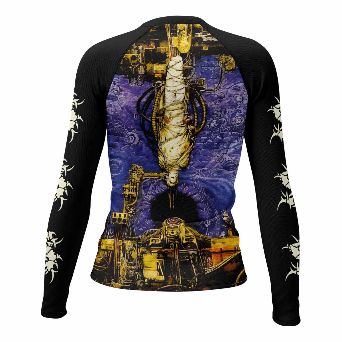 Sepultura Chaos A.D Women's Rash Guard Long Sleeve - back view mockup