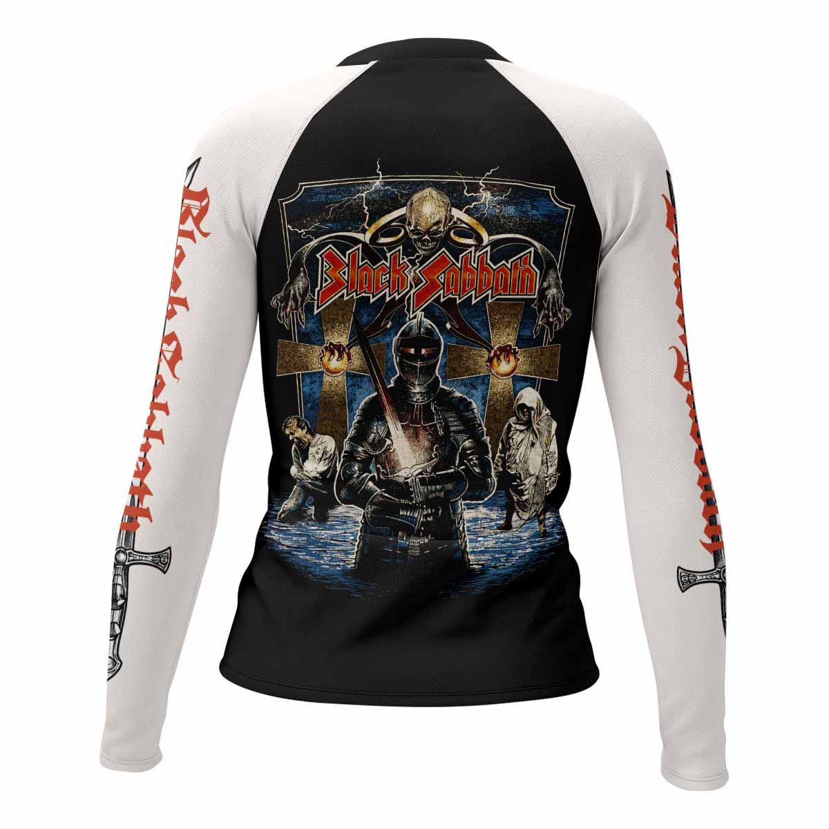 Black Sabbath Live Evil Women's Rash Guard Long Sleeve - back view mockup