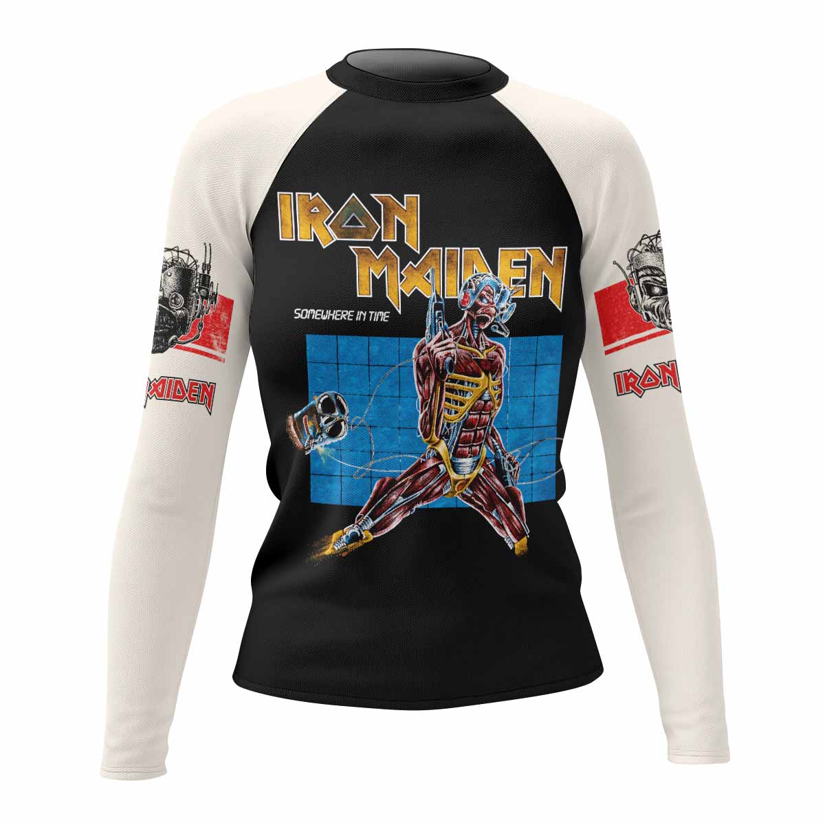 Iron Maiden Live After Death Women's Rash Guard Long Sleeve - front view mockup