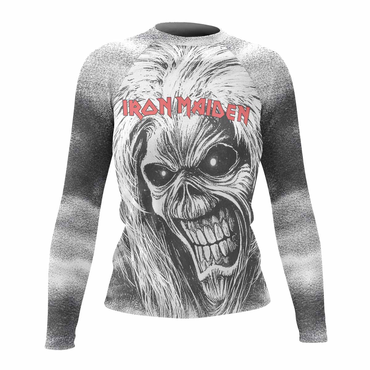 Iron Maiden Killers Women's Rash Guard Long Sleeve - front view mockup