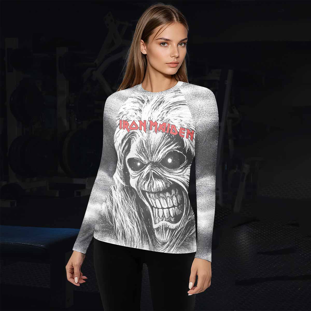 Iron Maiden Killers Women's Rash Guard Long Sleeve - lifestyle view