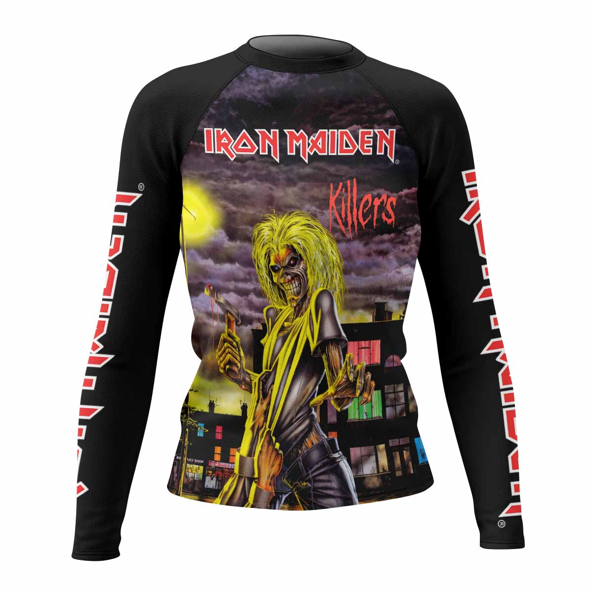 Killers Iron Maiden Women's Rash Guard Long Sleeve - front view mockup