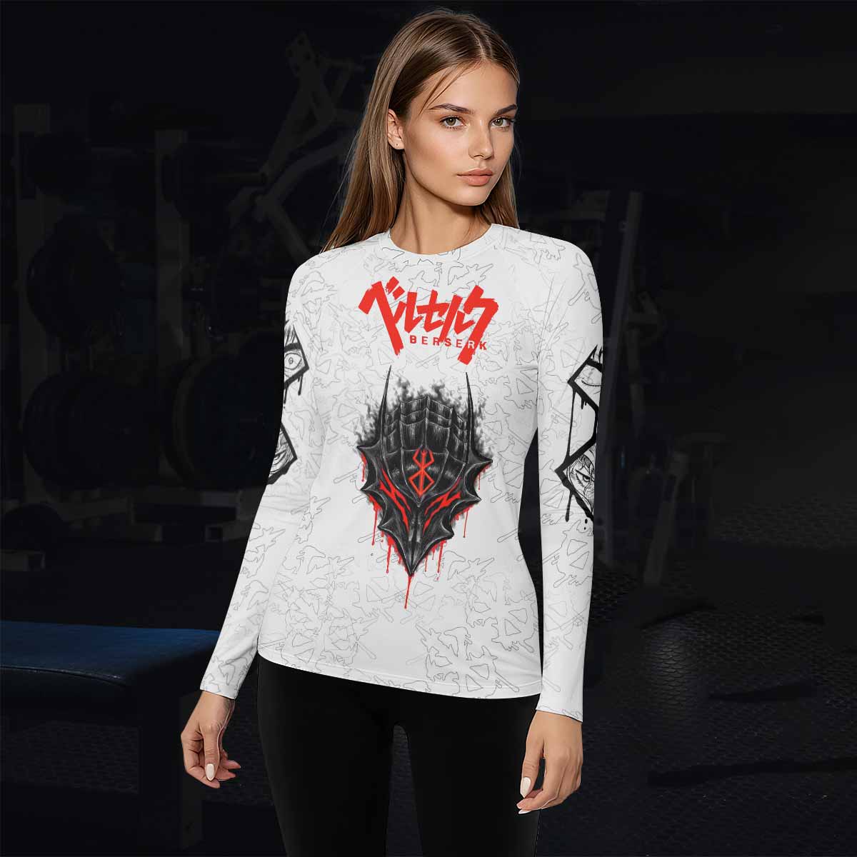 Berserk Berserker Armor Women's Rash Guard Long Sleeve - lifestyle view