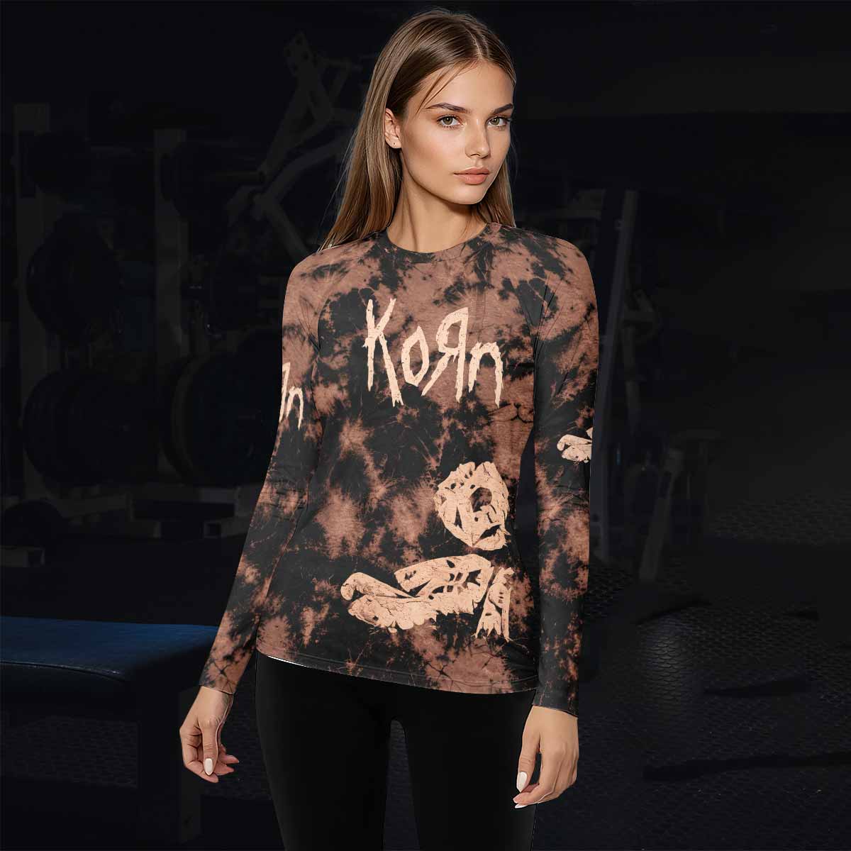 Korn Are You Ready Women's Rash Guard Long Sleeve - lifestyle view