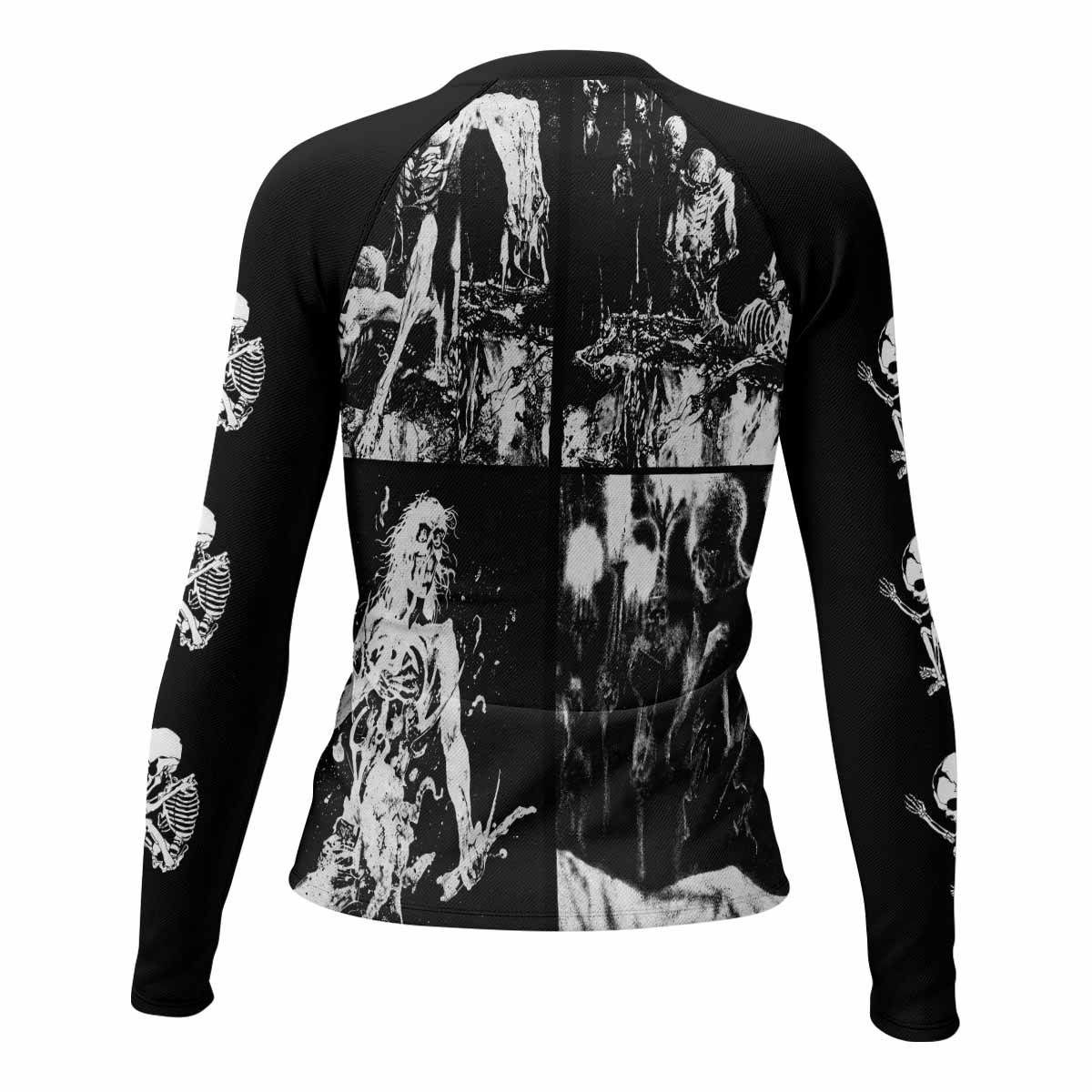 Cannibal Corpse Horror Women's Rash Guard Long Sleeve - back view mockup