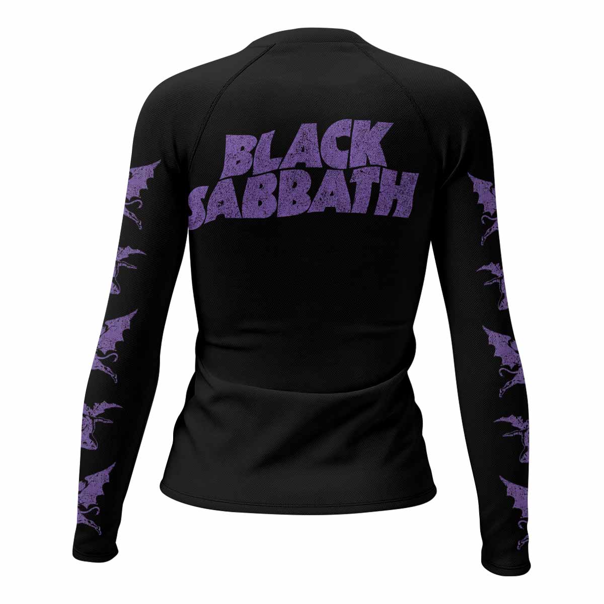 Black Sabbath Lord of This World Women's Rash Guard Long Sleeve - back view mockup