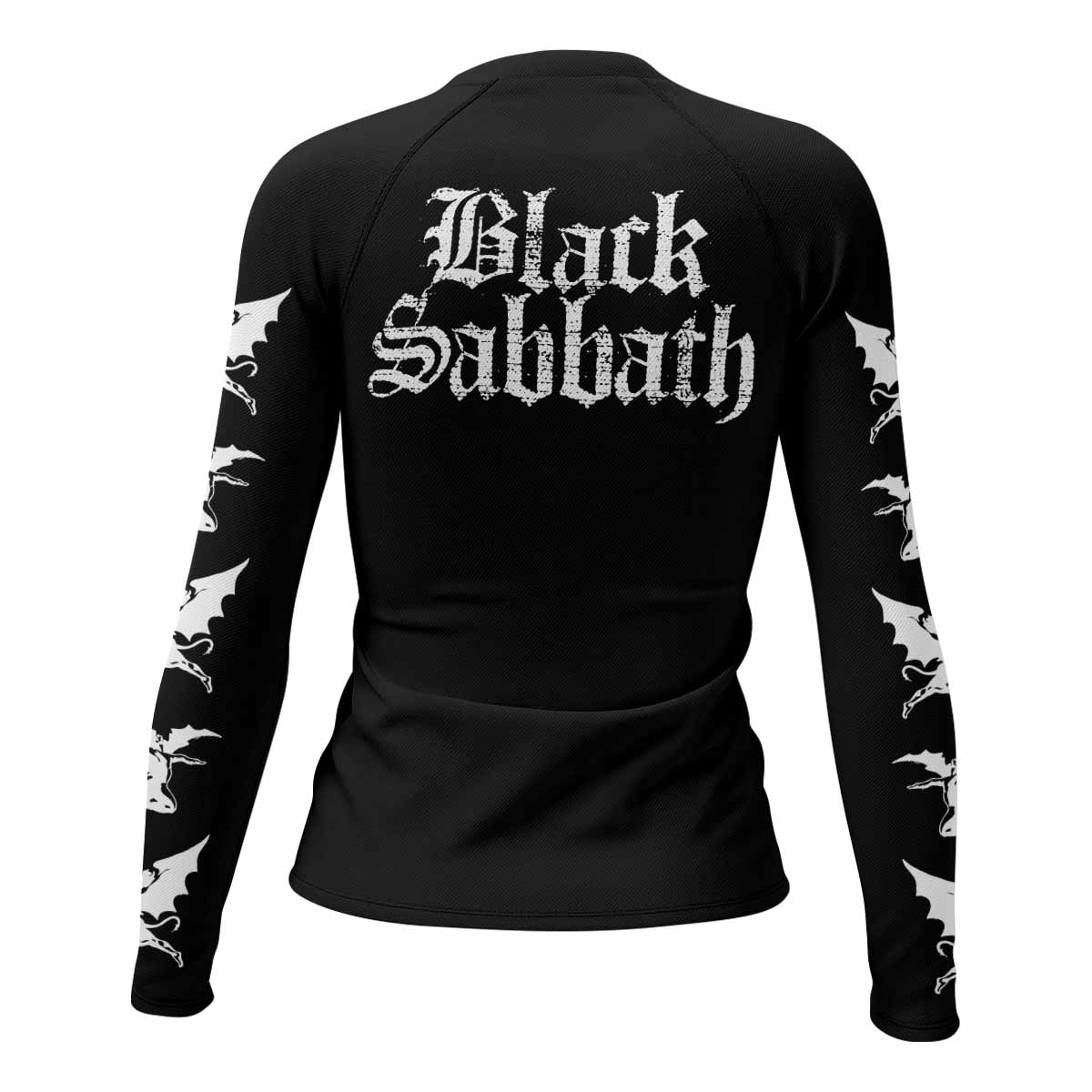Black Sabbath Sabbath Bloody Sabbath Women's Rash Guard Long Sleeve - back view mockup