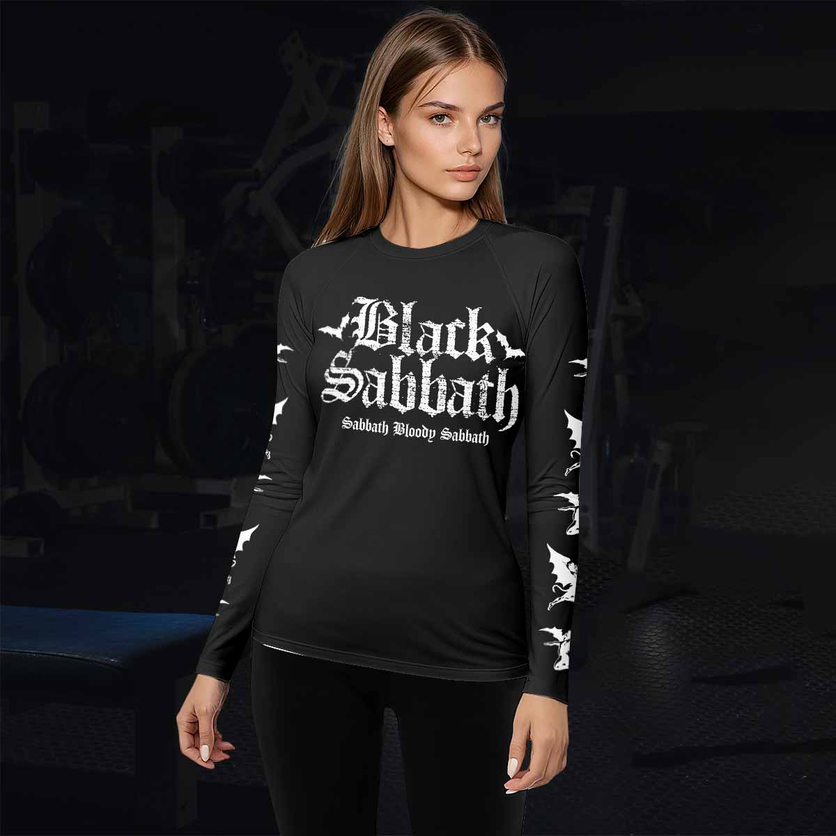Black Sabbath Sabbath Bloody Sabbath Women's Rash Guard Long Sleeve - lifestyle view