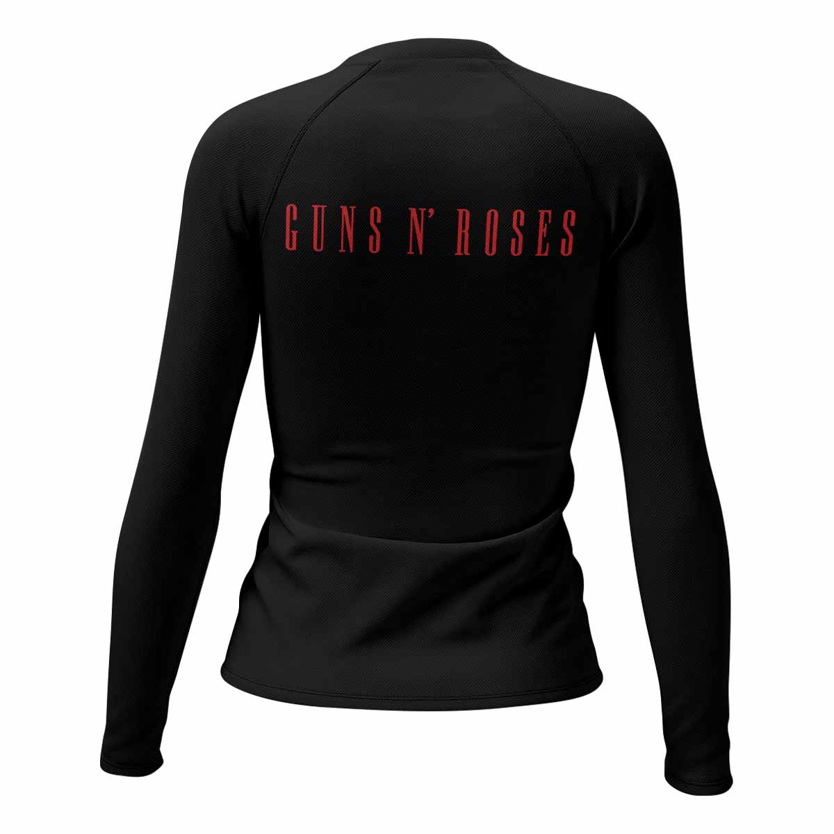 Guns N' Roses Appetite for Destruction Women's Rash Guard Long Sleeve - back view mockup