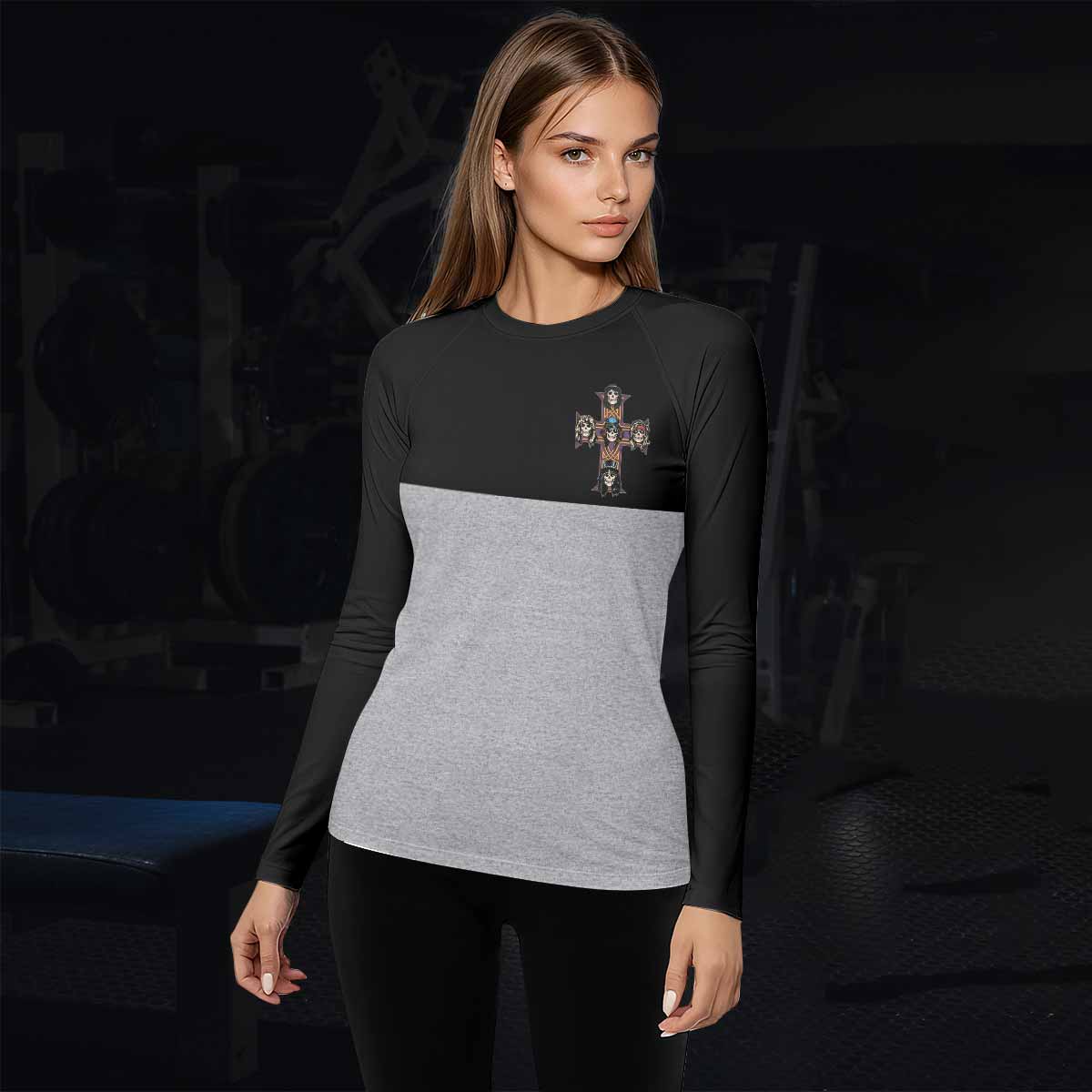 Appetite for Destruction Guns N' Roses Women's Rash Guard Long Sleeve - lifestyle view