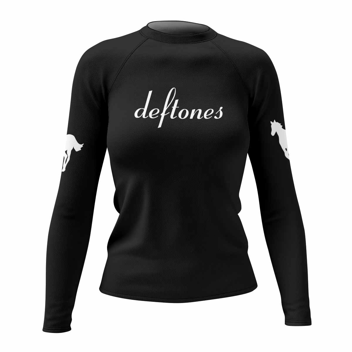 Deftones Cigarette Vintage Women's Rash Guard Long Sleeve - front view mockup