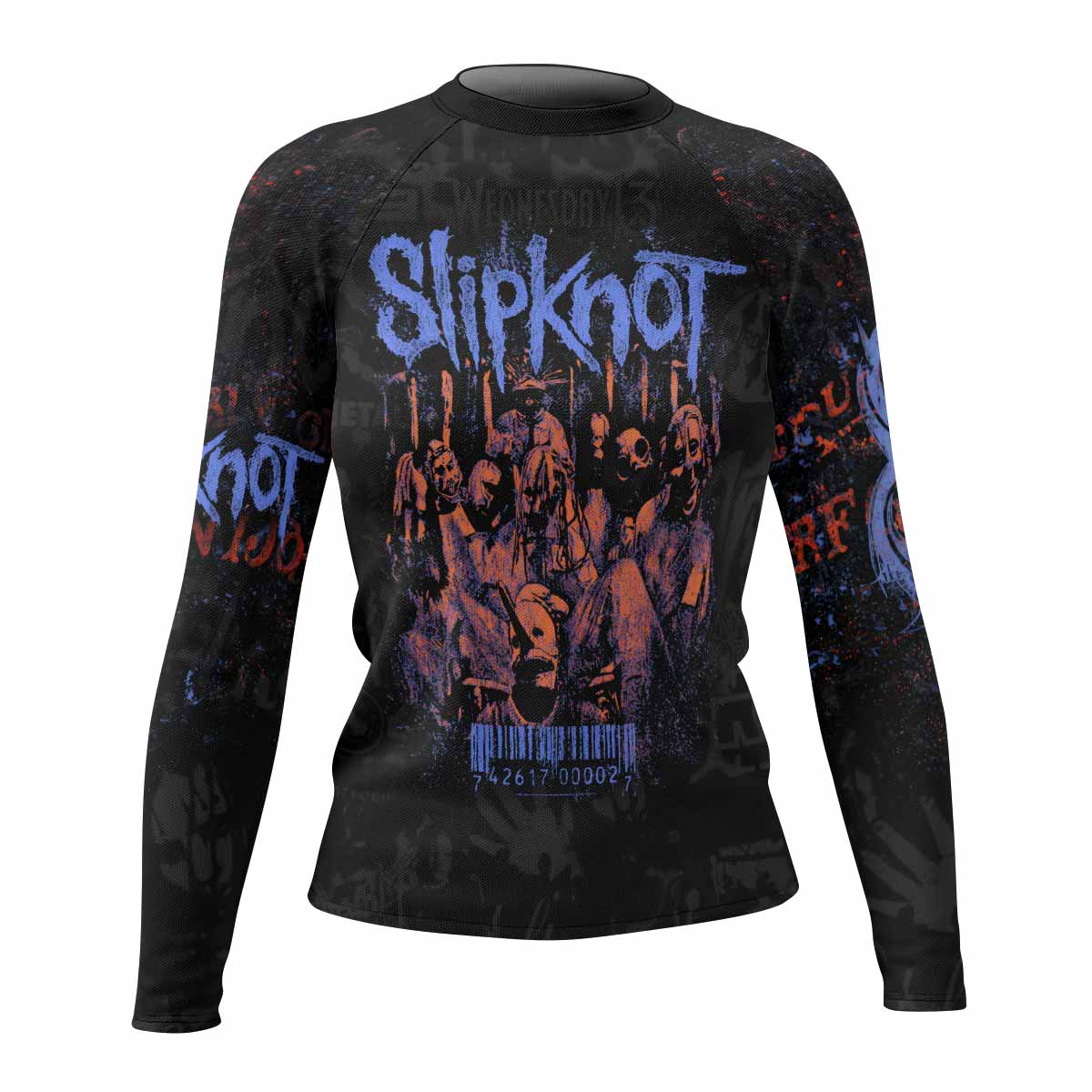 Slipknot Welcome To 1999 Women's Rash Guard Long Sleeve - front view mockup