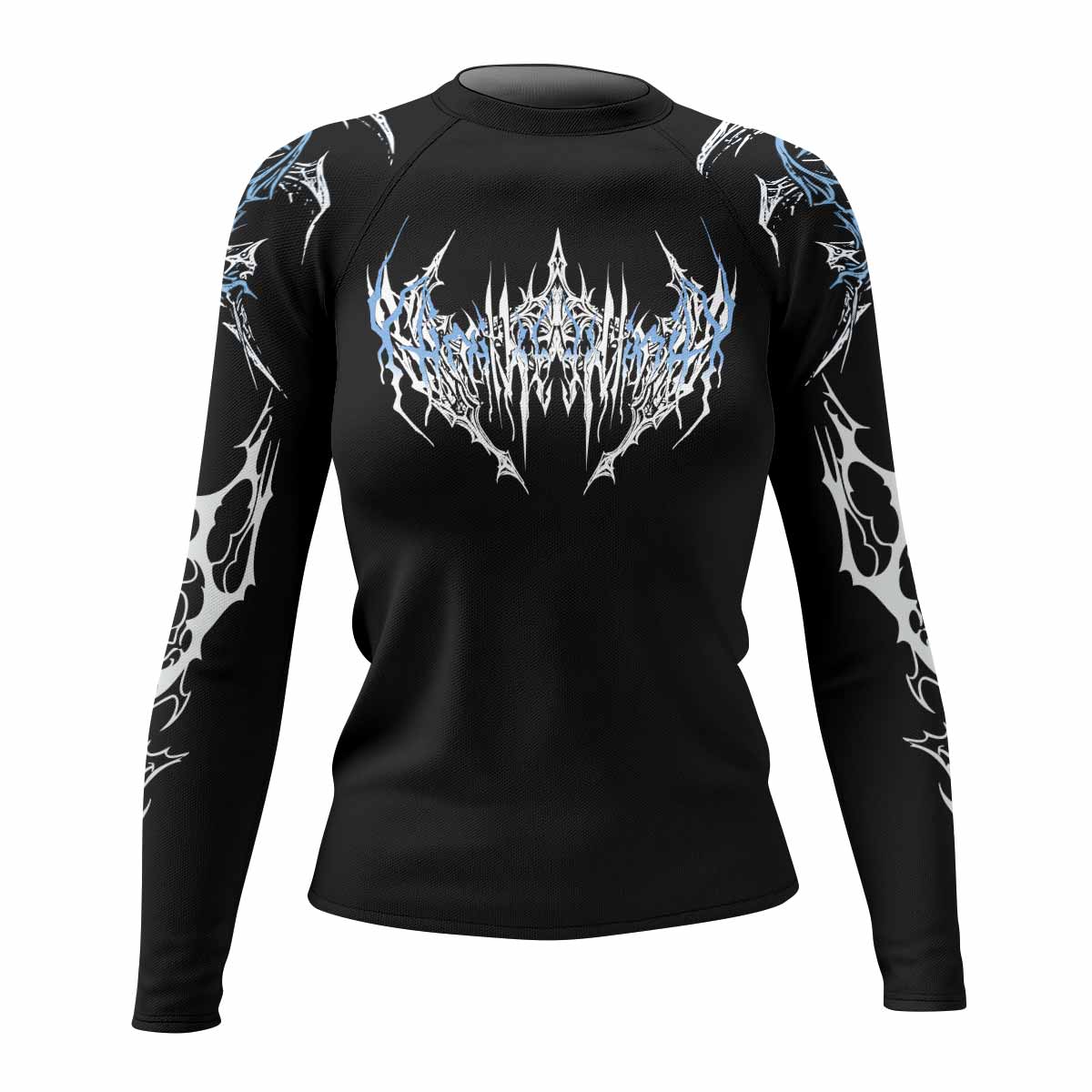Hellborn Dominion Women's Rash Guard Long Sleeve - front view mockup