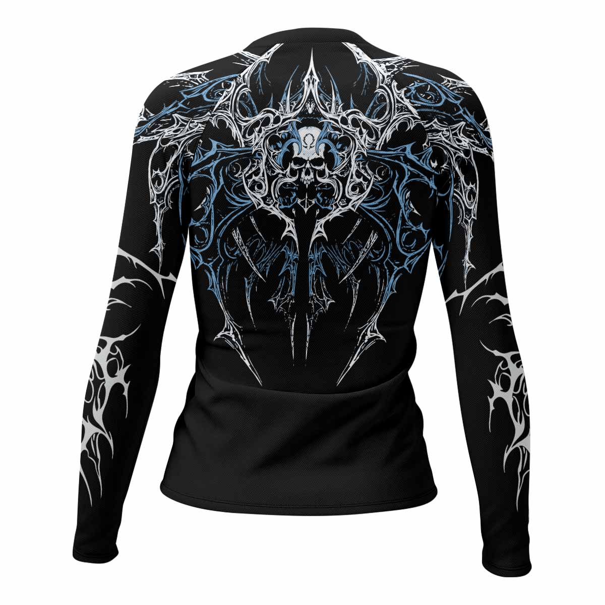 Hellborn Dominion Women's Rash Guard Long Sleeve - back view mockup