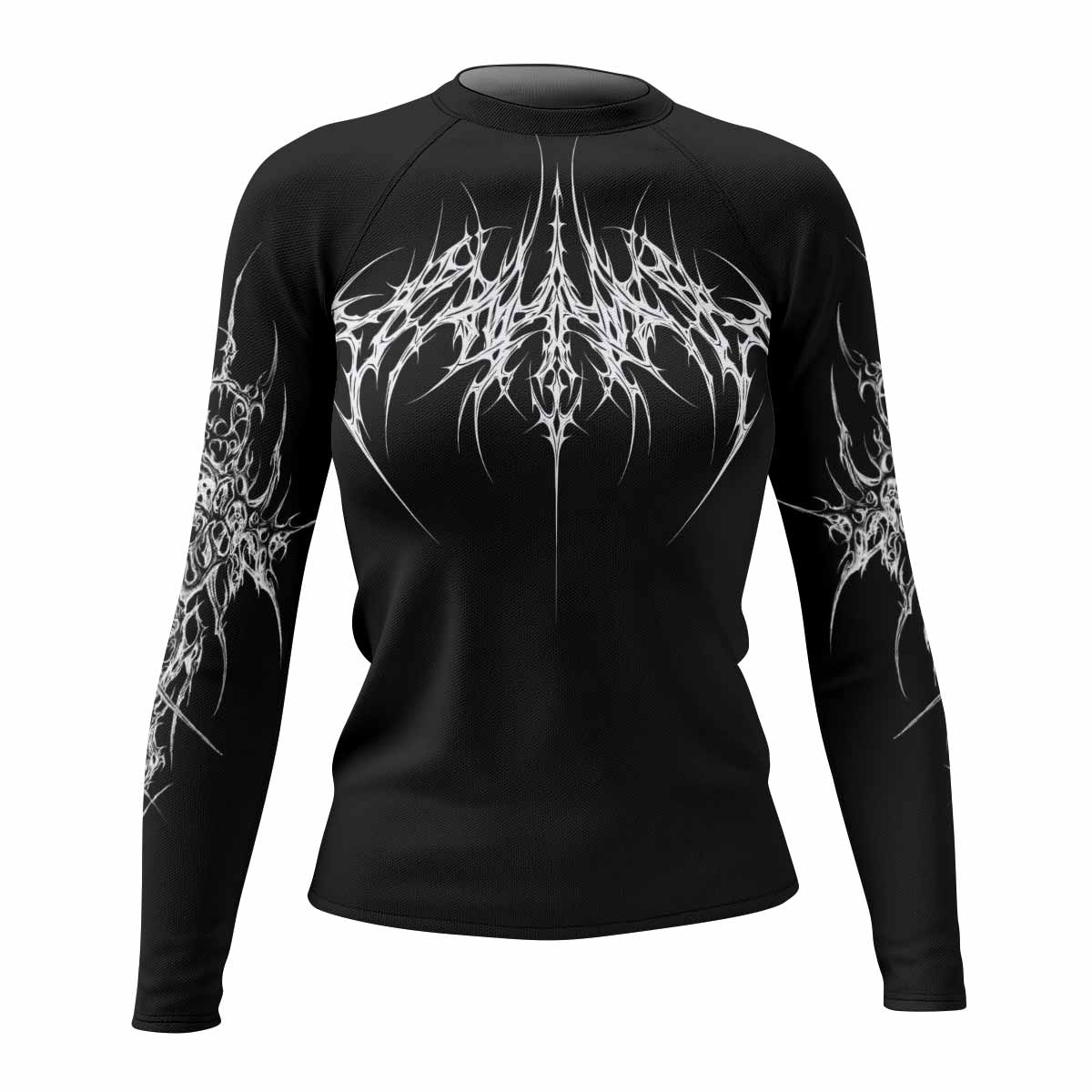 Void Sigil Women's Rash Guard Long Sleeve - front view mockup