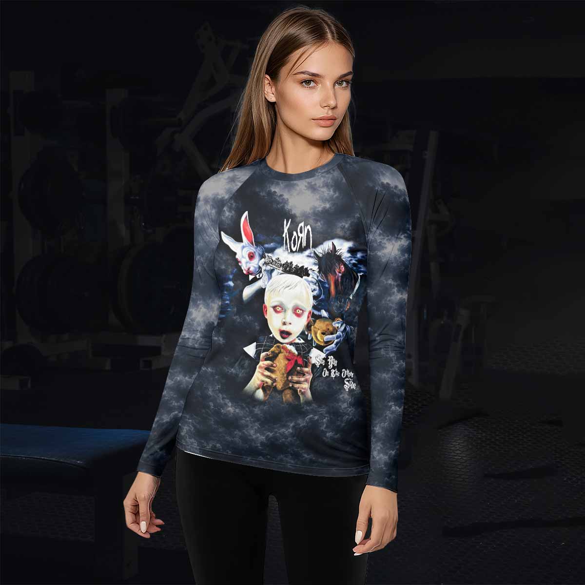 Korn See You On The Other Side Women's Rash Guard Long Sleeve - lifestyle view