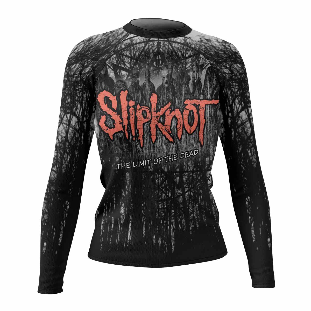 Slipknot The Limits Of The Dead Women's Rash Guard Long Sleeve - front view mockup