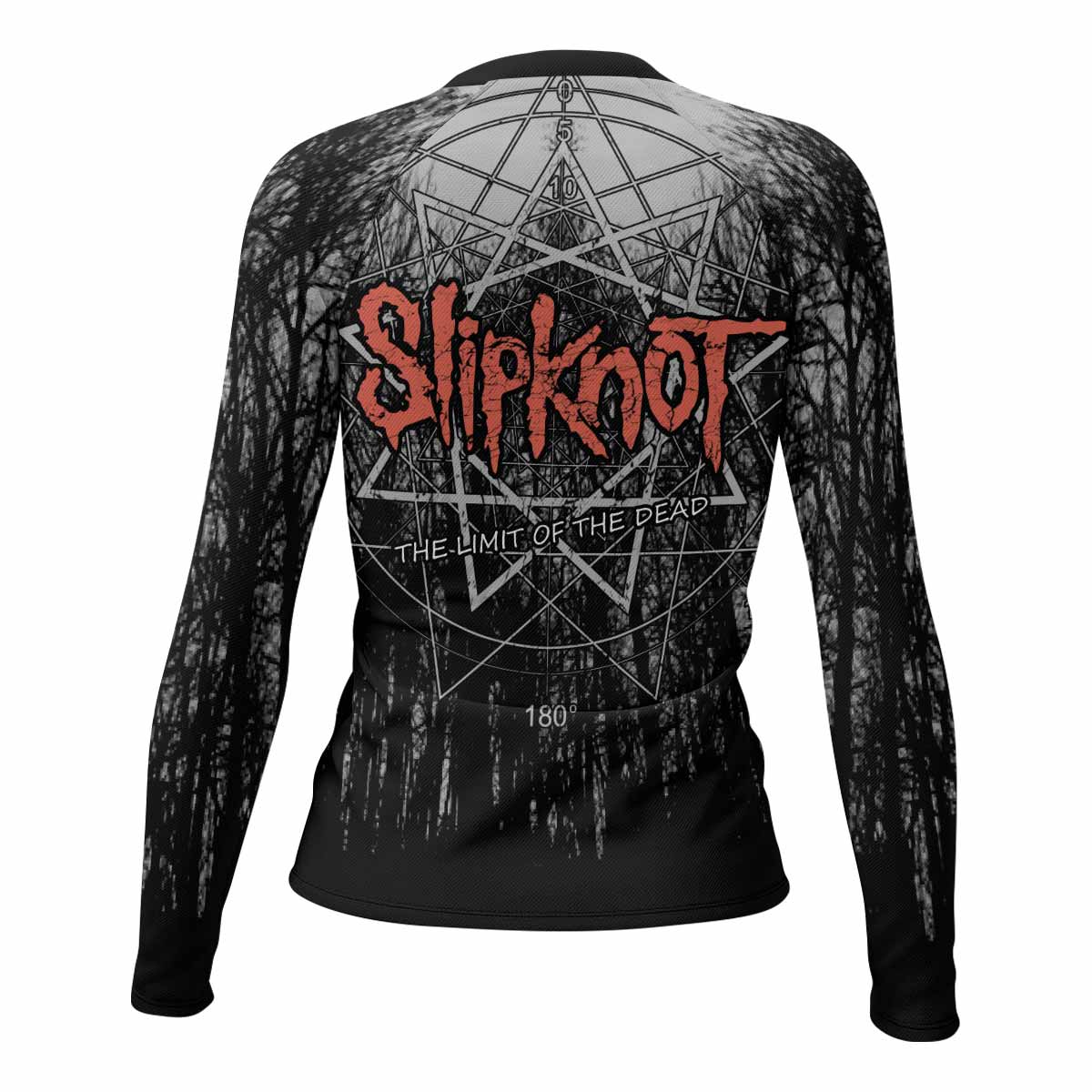 Slipknot The Limits Of The Dead Women's Rash Guard Long Sleeve - back view mockup