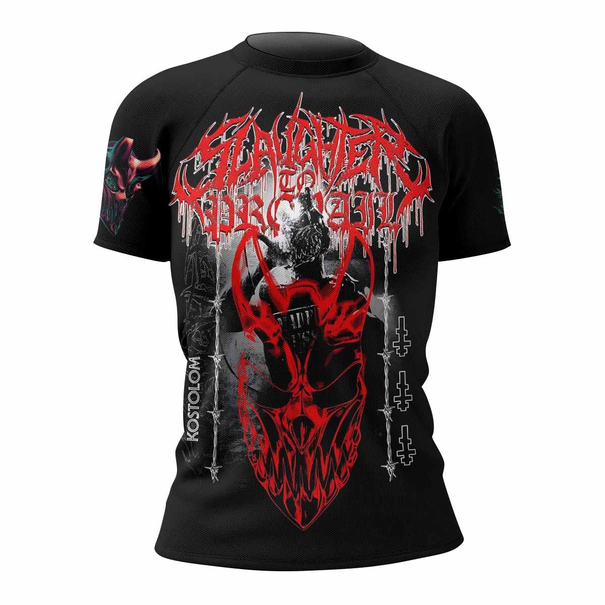 Kostolom Women's Rash Guard Short Sleeve - front view mockup