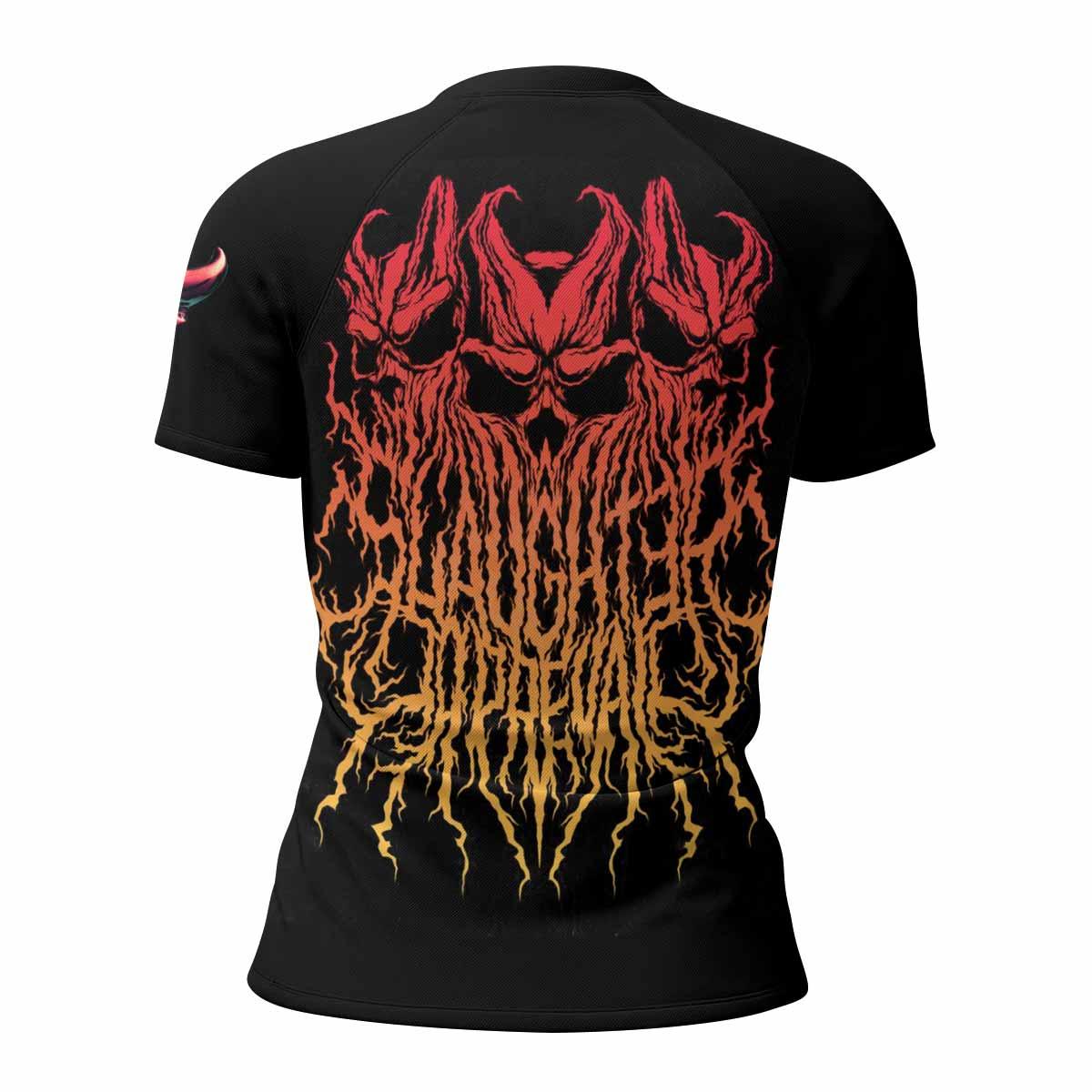 Kostolom Women's Rash Guard Short Sleeve - back view mockup